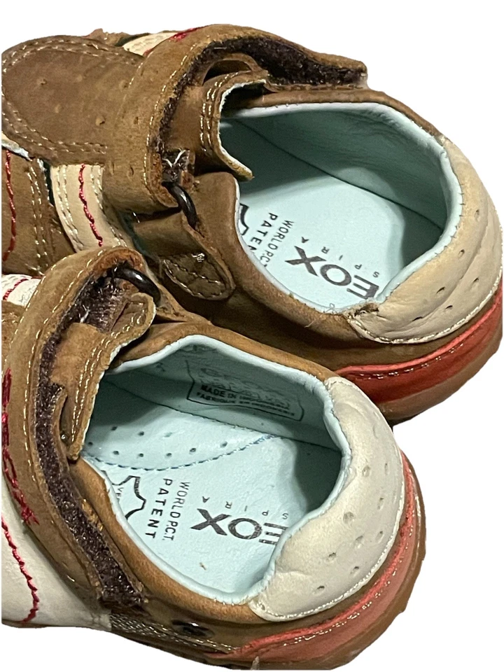 GEOX Toddler Baby Sandals Brown Blue Size US 4.5 EU 20 Brand New Shoes - Image 4 of 4