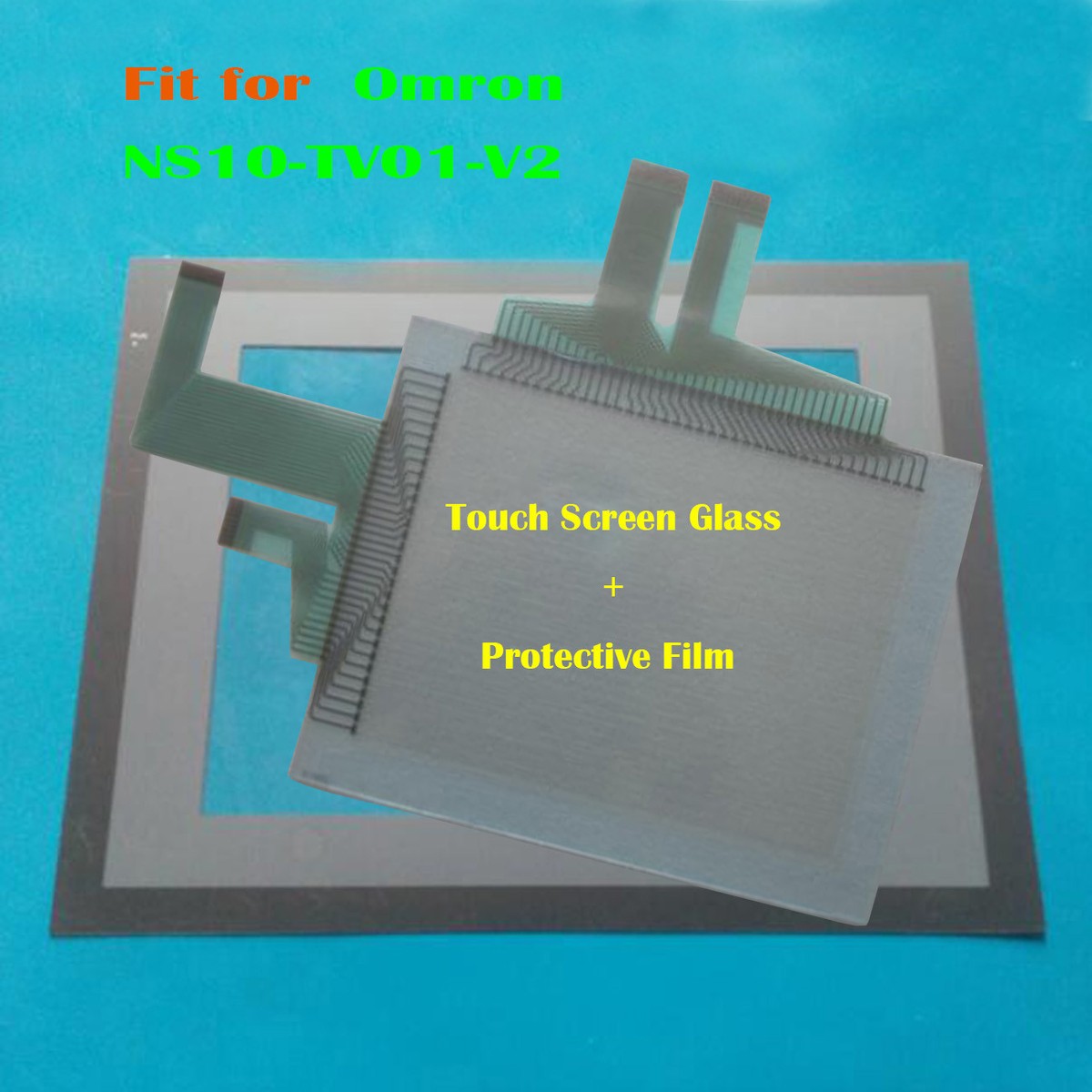 For Omron NS10-TV01-V2, NS10TV01V2 Touch Panel Glass + Protective
