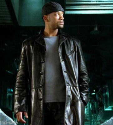 I Robot Will Smith Leather Coat/Jacket 