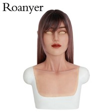 Roanyer Silicone Female Realistic Fancy Human Skin Mask For Crossdresser Cosplay