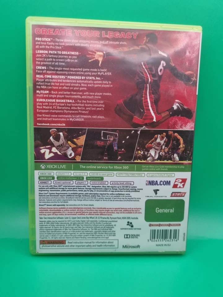 NBA 2K14 Xbox 360 PAL - Complete W Manual - Image 3 of 3