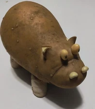 Enesco Home Grown Potato Hippo Figurine 2004 house hippopotamus decor