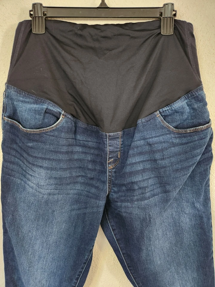 Ingrid And Isabel Maternity Jeans Womens Size 14 Medium Wash Inseam 28" - Image 2 of 4
