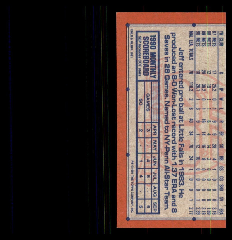 1991 Baseball Topps Jeff Innis New York Mets #443 | eBay