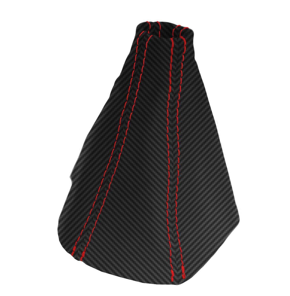 Manual Shift Boot Cover Carbon Fiber for Acura NSX 1991-2005 Red Stitch