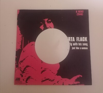 ROBERTA FLACK 7'' 45 KILLING ME SOFTLY WITH HIS SONG HOLE COVER FORATA JUKE BOX