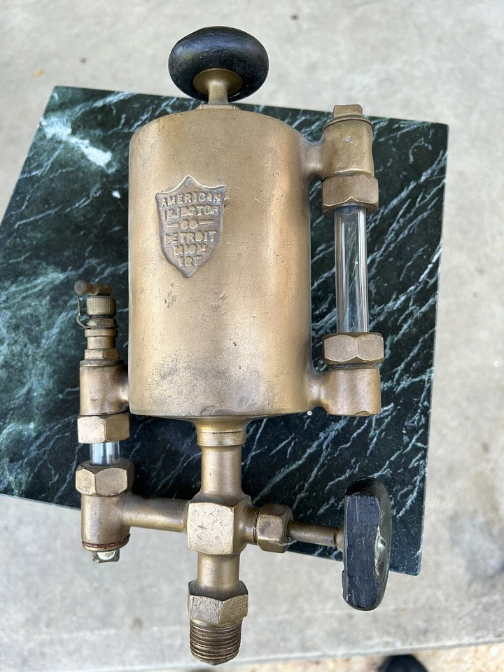 1 cuarto LUBRICADOR AMERICANO Cilindro ENGRASADOR DE LATÓN Motor de campo petrolífero Hit Miss REPARACIÓN Foto 3 de 3