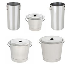 Edelstahleimer Eimer Lebensmitteleimer Industrieeimer Schlachteimer Futtereimer