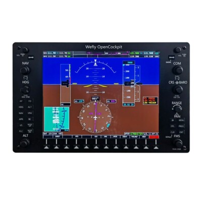 Wefly G1000 PFD Flight Simulator Primary Flight Display+Stand 10.4-inch LCD