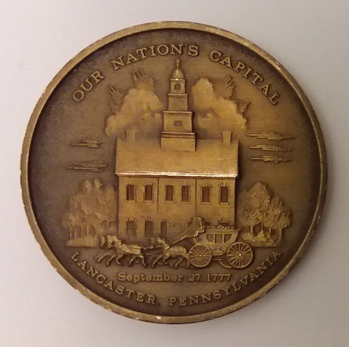 Red Rose Coin Club 1977 Our Nation's Capital Lancaster, PA Medal Token ...