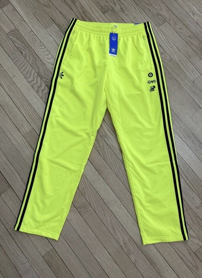 🔥Adidas Bored Ape Yacht Club Punks Neon Yellow Track Pants 🔥Adidas Bored Ape Yacht Club Punks Neon Yellow Track Pants