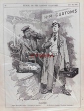 'CLEARED!', Original Antique 1897 Linley Sambourne PUNCH Cartoon Print : 659-61