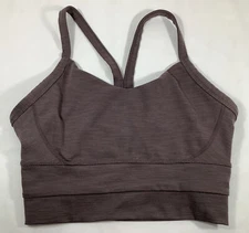 Manduka Yoga Women Purple & Black Sports Bra / Crop Tank XS