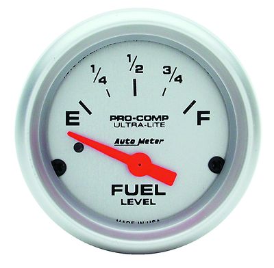 AUTOMETER Ultra-Lite ELECTRIC UNIVERSAL GM CHEVY FUEL LEVEL GAUGE 2-1/16'' (52mm)
