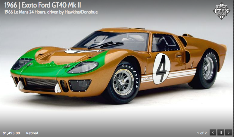 EXOTO 1:18 1966 FORD GT40 MkII HOLMAN MOODY LEMANS HAWKINS DONOHUE RLG18046 NEW EXOTO 1:18 1966 FORD GT40 MkII HOLMAN MOODY LEMANS HAWKINS DONOHUE RLG18046 NEW