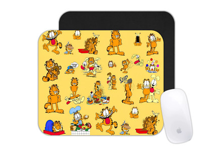 Custom Mouse Pad - Office Desk Mat Cartoon Cat Theme Garfield