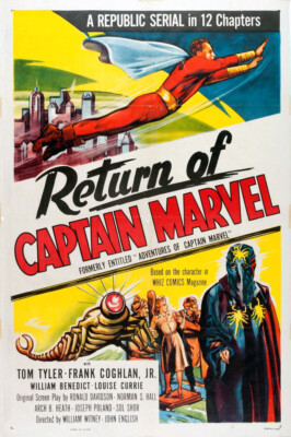 Republic Serial Graphics Republic Serials Captain Marvel Movie Poster Print 17 X 12 Reproduction ...