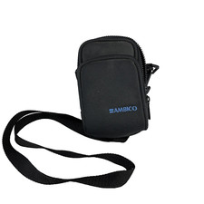 Camera Case 6" x 4" Black 2 Zippered Pockets Ambico Shoulder Strap