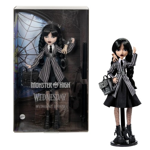 Mattel Creations Monster High Wednesday Addams Doll &Paint It Black Fashion Pack - Picture 12 of 24