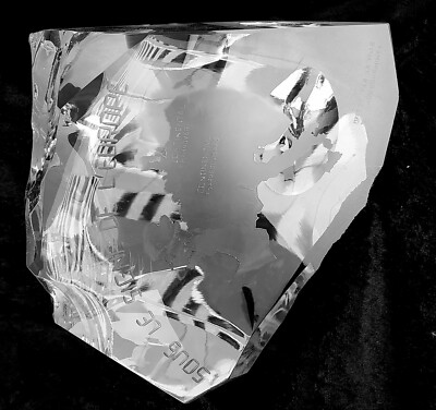 Dekoration Skulptur Kristall Glaskristall XXL Sarreguemines L´Europe Frankreich