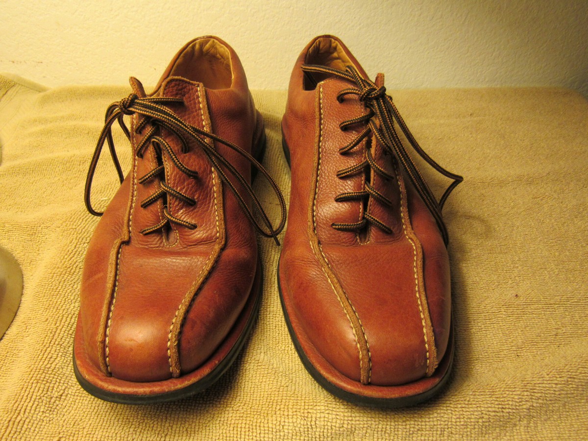 Sandro Comfort Walk Black and Tan Stitched Oxford‎ Shoes mens size 9D Brazil Glazed leather dress shoes in Black for Men | Sandro Paris main image 2