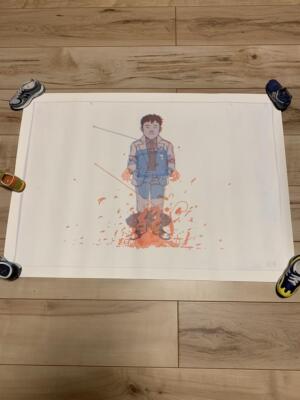 Katsuhiro Otomo GENGA Ausstellungsposter YOU akira Comic Anime KOSUKEKAWAMURA