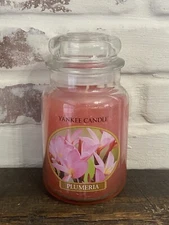 YANKEE Candle Plumeria 22oz Lg Discontinued & Retired Scent Spring Floral Gift