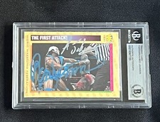FAAROOQ & AHMED JOHNSON 1996-98 WWF WRESTLING MAGAZINE SIGNED AUTOGRAPH CARD BAS