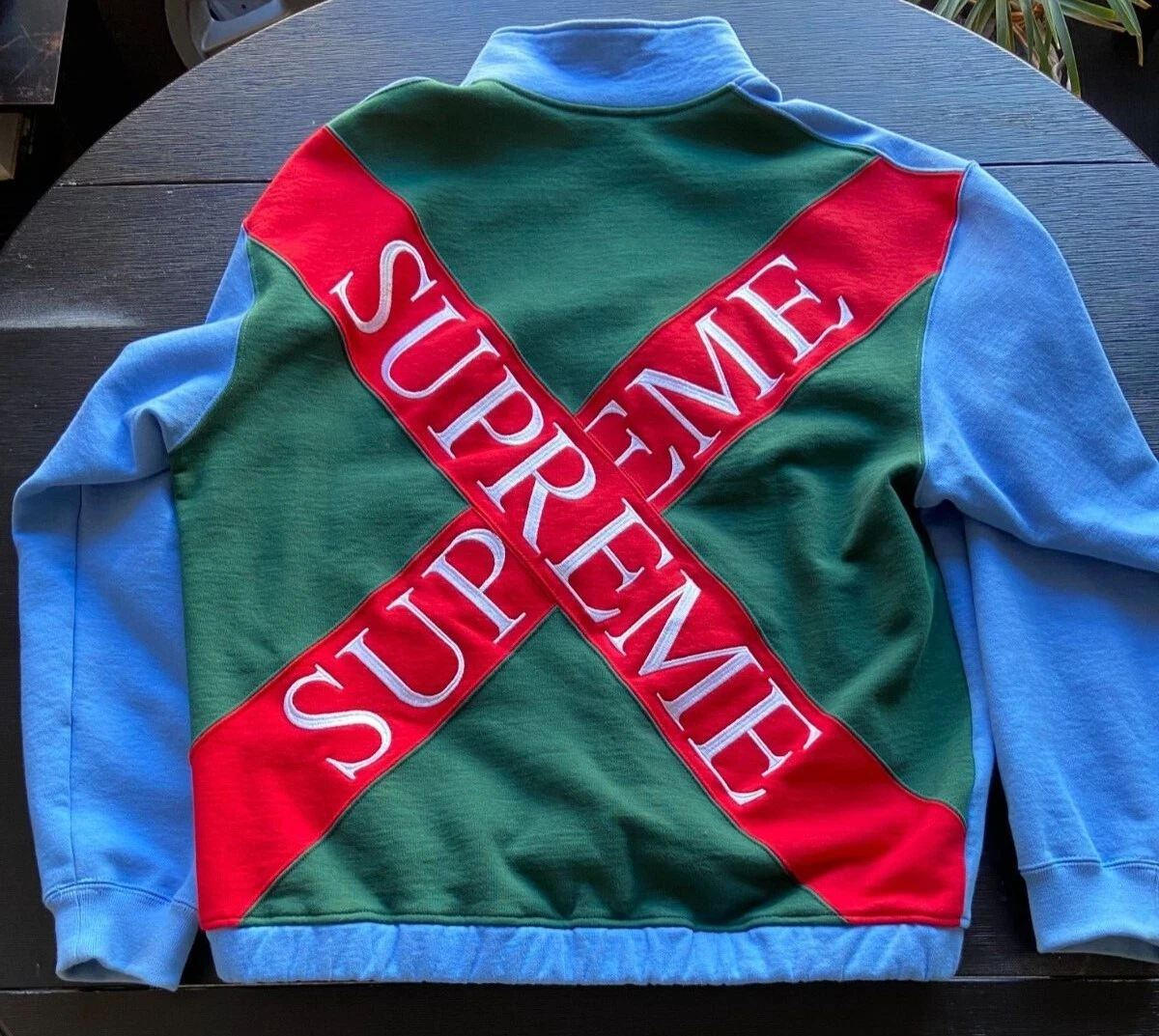 supreme Cross Half Zip Sweatshirt