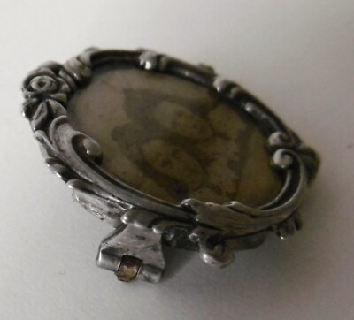 Broche Porte-photo Ancienne En Argent - Tête De Sanglier - Jules Letailleur Fin XIXe