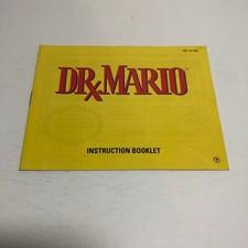 Dr. Mario Instruction Booklet ONLY Nintendo, NES Manual