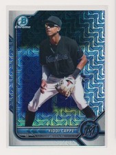 2022 Bowman Chrome Mega Mojo Refractor BCP-248 Yiddi Cappe Miami Marlins