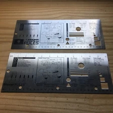 ONE Mercer Culinary Mercer Rules Two Sided Culinary Tool Stainless 12"L x5"W