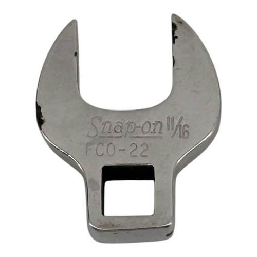 Snap-on 11/16 Crowfoot Open End Wrench 3/8 Drive FCO-22 SAE Chrome USA