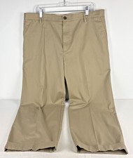 Dockers Classic Fit Khaki Pants 40x30 Tan Cuffed Casual Work