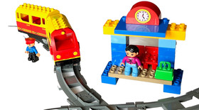 LEGO Duplo 3771 Train Starter Set,Tracks,Train Car, Figures,Station-100%Complete