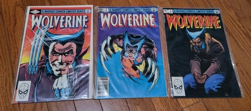 Wolverine #1, 2, 3 1982 Marvel Comics ltd Series  #1 Signed By Frank Miller