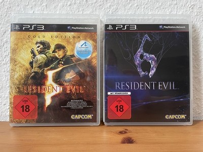 PlayStation 3 PS3 Resident Evil 5 Gold Edition 2010 Resident Evil 6 2012 Capcom