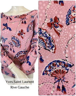Yves Saint Laurent Seidenbluse Linksufer Größe 36 