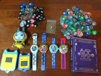 Yokai Watch 2 Watches and Pads with 200 Medals Used condition