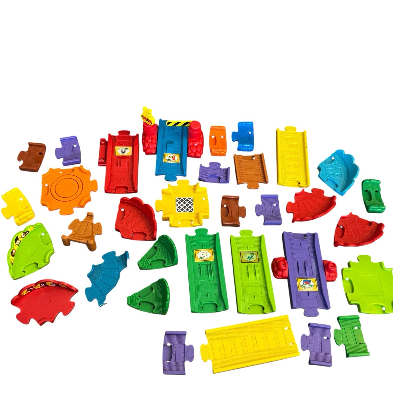 VTech Go! Go! Smart Wheels HUGE 80+ Pc Lot Train Crane Track