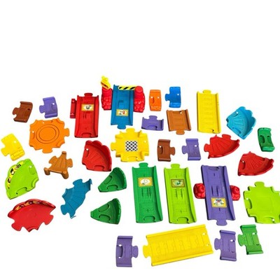 VTech Go! Go! Smart Wheels HUGE 80+ Pc Lot Train Crane Tracks Construction