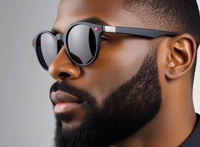 Trendy Polarized Sunglasses Light Weight Dark Black Lens Comfortable Street Wear