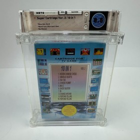 Sachen Super Cartridge Ver 2: 10-In-1 CIB Game Nintendo NES Wata/PSA Graded 7.0
