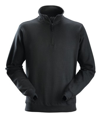 Snickers Workwear Sweatshirt Troyer 2818, M, schwarz