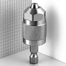 Hex Shank Drill Chuck Adapter 3 Jaw Quick Change Bit Holder for DIY