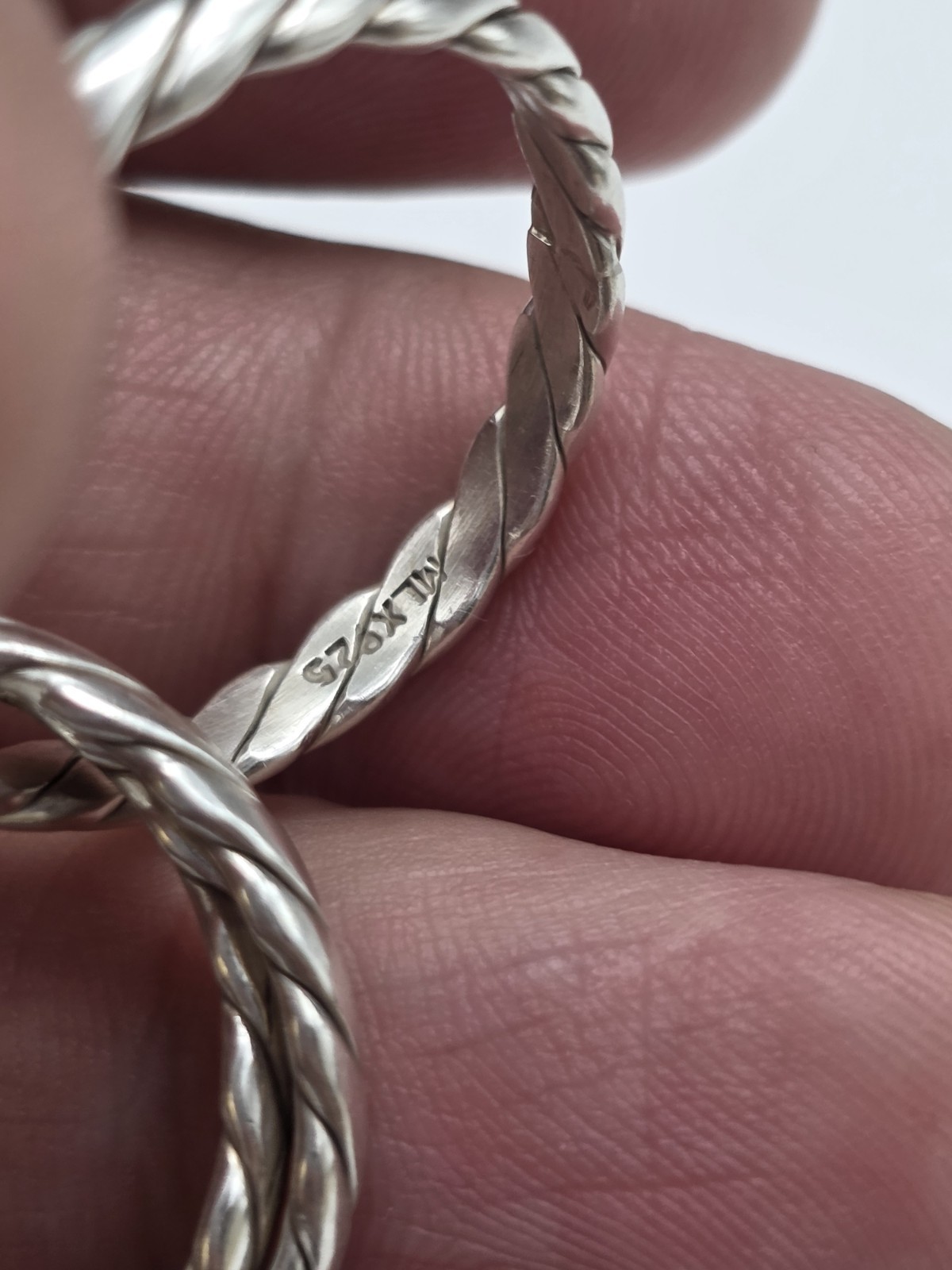 Sterling Silver Triple Interlocking Trinity Rolli… - image 14