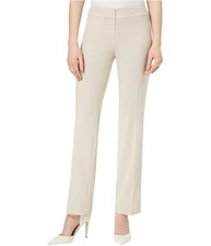 Nine West Womens Solid Straight Leg Dress Pants, bnatural, 12
