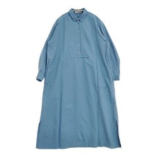 Mina Perhonen Grain AI3837 Cotton Silk Shirt Blue Size 36