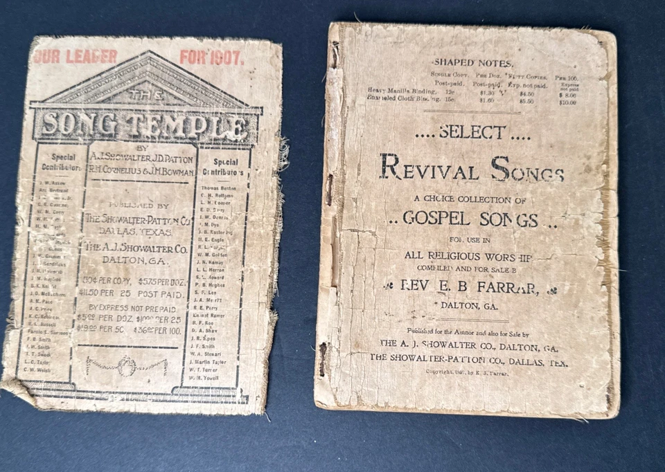 Antique The Feast Of Songs REVIVAL GOSPEL SONGS 1897 Collection  RevE.B. Farrar - Image 4 of 4
